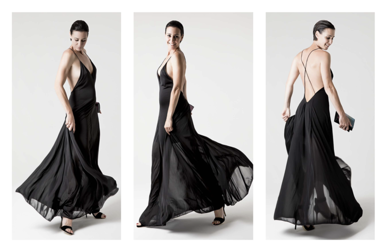 flavia pennetta vestito nero