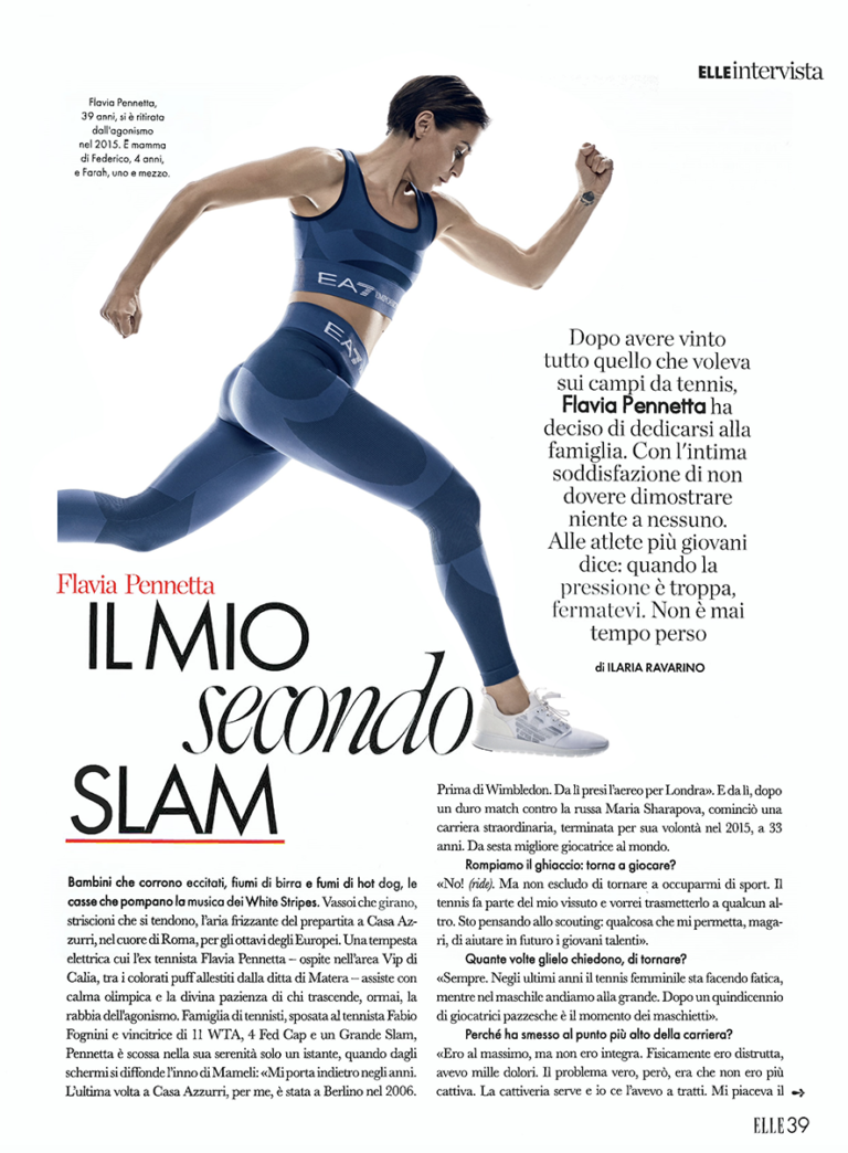 flavia pennetta intervista a elle